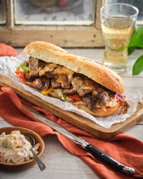 Veal Scaloppini Philly Cheese Steak - Ted Reader